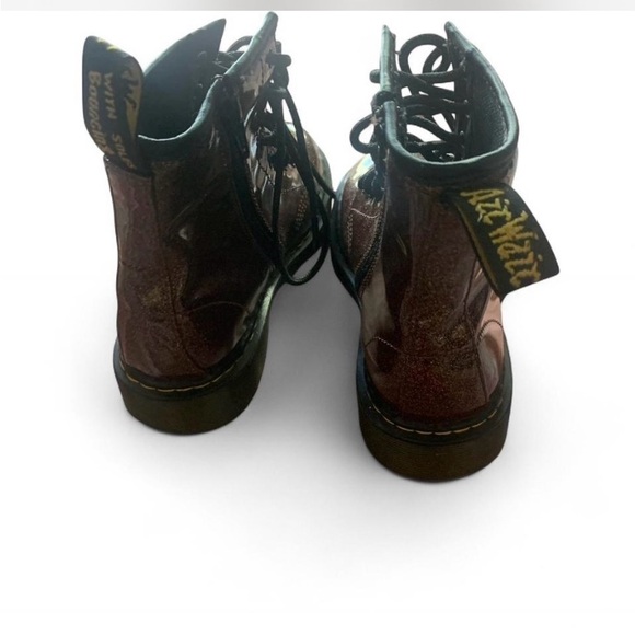 Dr. Martens 1460 glitter burgundy Lace-Up Boots size 5 women youth waterproof - Picture 2 of 7